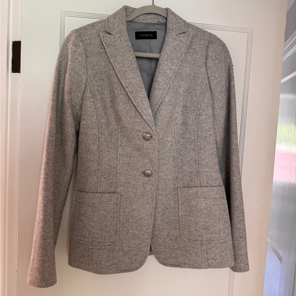 Talbots herringbone Women's wool Blazer